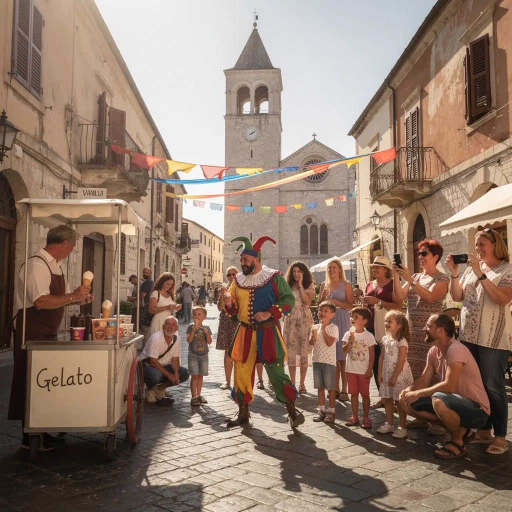 Een panoramisch uitzicht op de historische binnenstad van Middelburg met de abdij op de achtergrond.